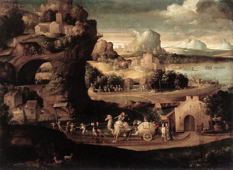 CARPI, Girolamo da Landscape with Magicians fs